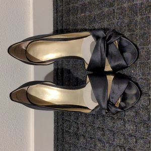 Nine West satin high heels pump sandals